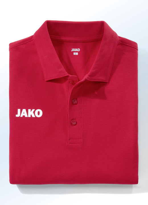 Shirts - Poloshirt von «Jako» in 5 Farben, in Größe 3XL (58/60) bis XXL (56), in Farbe ROT Ansicht 1