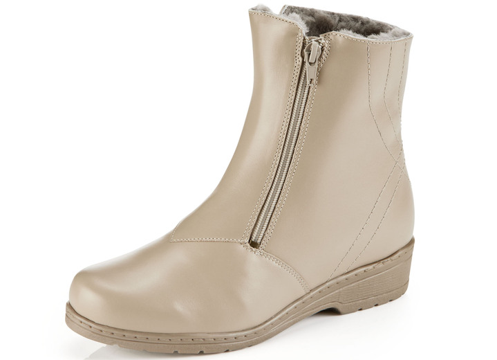 Stiefel & Stiefeletten - ELENA EDEN Stiefelette aus weichem Nappaleder, in Größe 036 bis 042, in Farbe BEIGE Ansicht 1