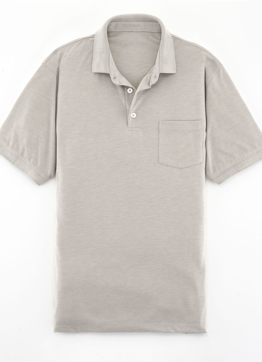 Shirts & Sweatshirts - Poloshirt in 4 Farben, in Größe 046 bis 062, in Farbe BEIGE Ansicht 1