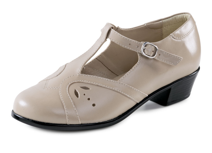 Pumps & Ballerina - ELENA EDEN Pumps mit luftiger Zierlochung, in Größe 036 bis 042, in Farbe BEIGE Ansicht 1