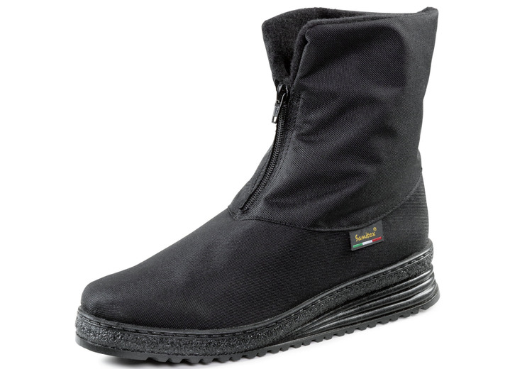 Stiefeletten - Stiefelette mit Frontreissverschluss, in Größe 040 bis 046, in Farbe SCHWARZ Ansicht 1