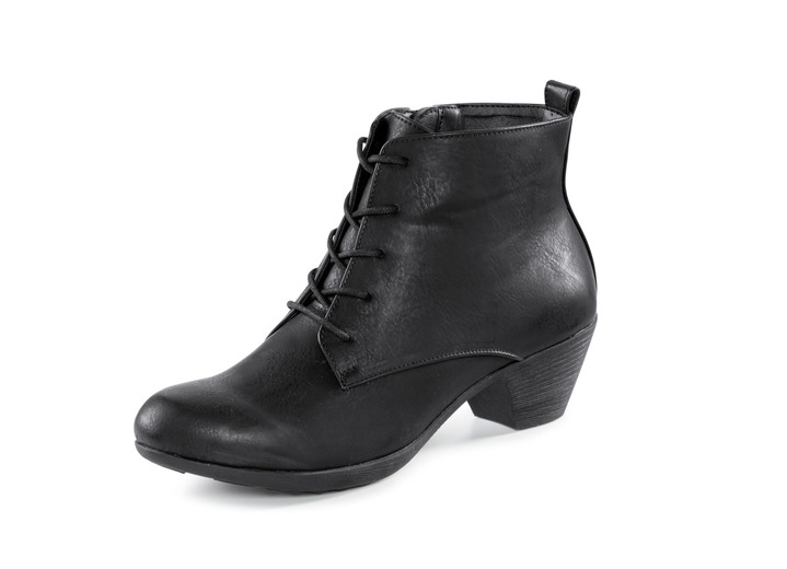 Stiefel & Stiefeletten - Andrea Conti Schnür-Stiefelette aus Synthetik, in Größe 036 bis 042, in Farbe SCHWARZ Ansicht 1