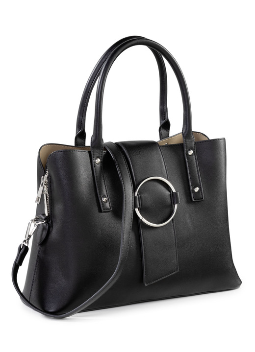 Taschen - Collezione Alessandro Tasche mit Metallschmuck, in Farbe SCHWARZ Ansicht 1